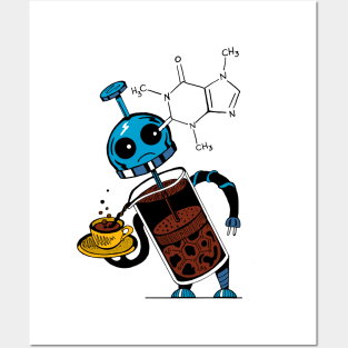 Coffee Robot Posters and Art